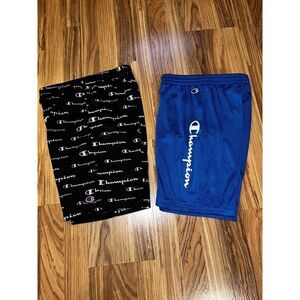 Champion Boys Shorts Sz L‎ Large Dri-fit Mesh Youth Lot Of 2